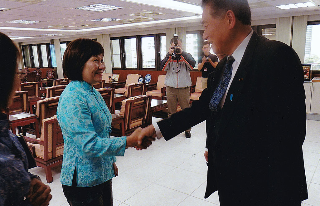 台北議員代表と交流